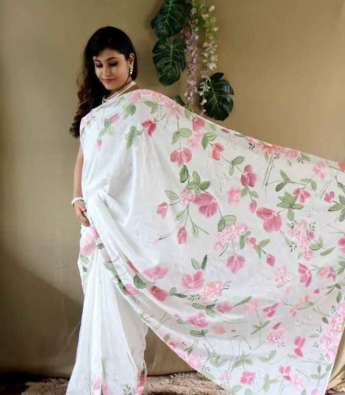 White Royal Chanderi