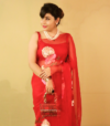 THE RED JUNGLE SAREE