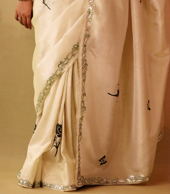 BLACK ROSE JEWEL SAREE-1