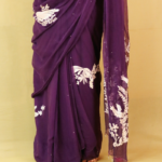 THE QUEEN'S PEAHEN NECKLACE SAREE-1